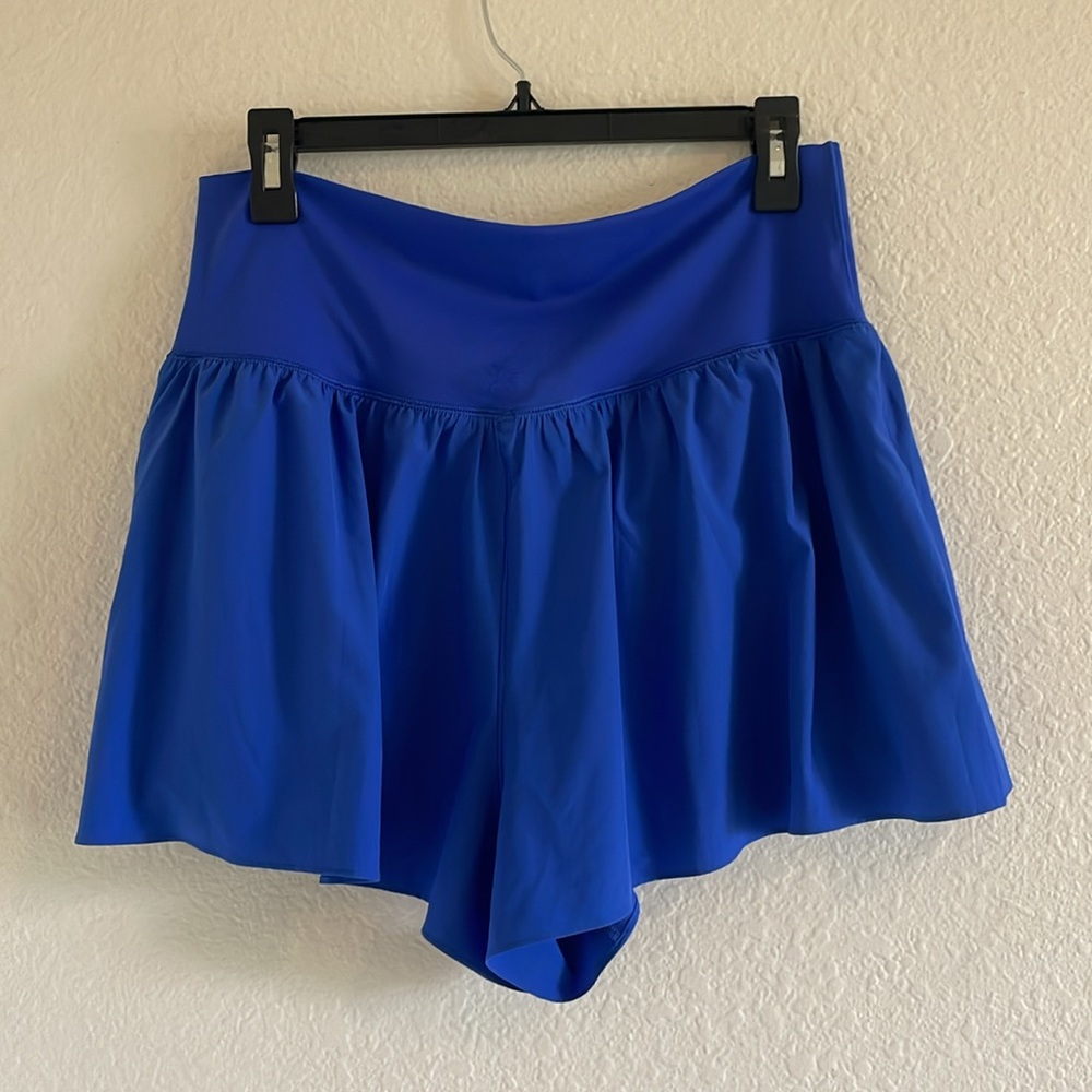 NWT OFFLINE By Aerie Real Me Crossover Flowy Short in Yearbook Blue XL - Picture 5 of 6